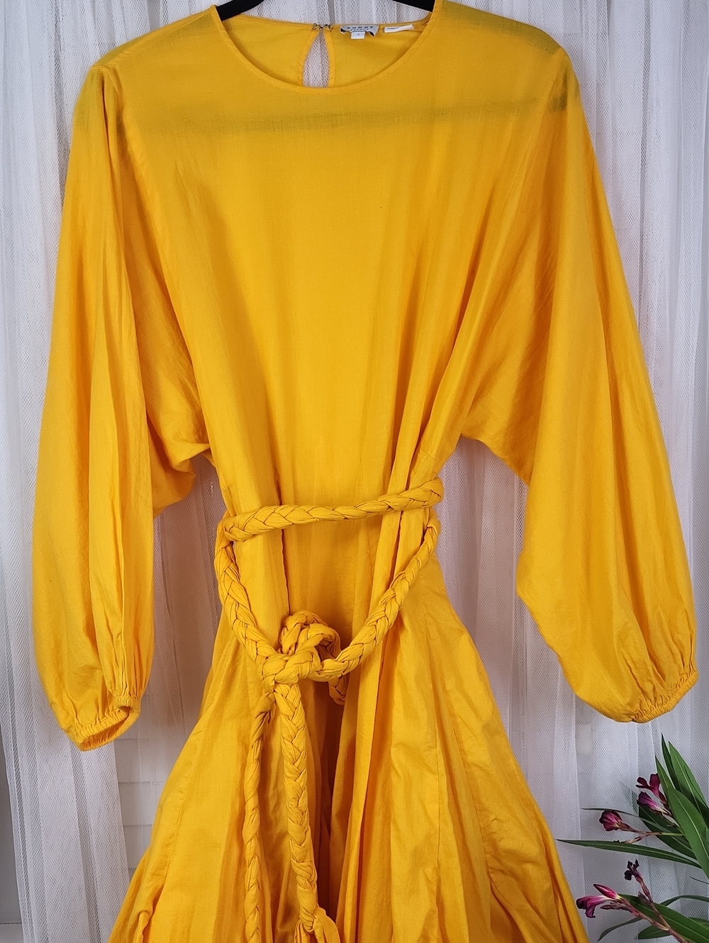 RHODE Resort Sunny Yellow Dress. Size L - Picture 3 of 11